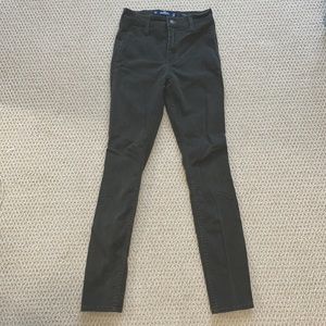Olive Green High Rise Jean Legging